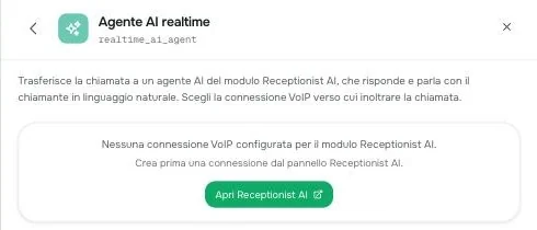 L'avviso di connessione VoIP mancante